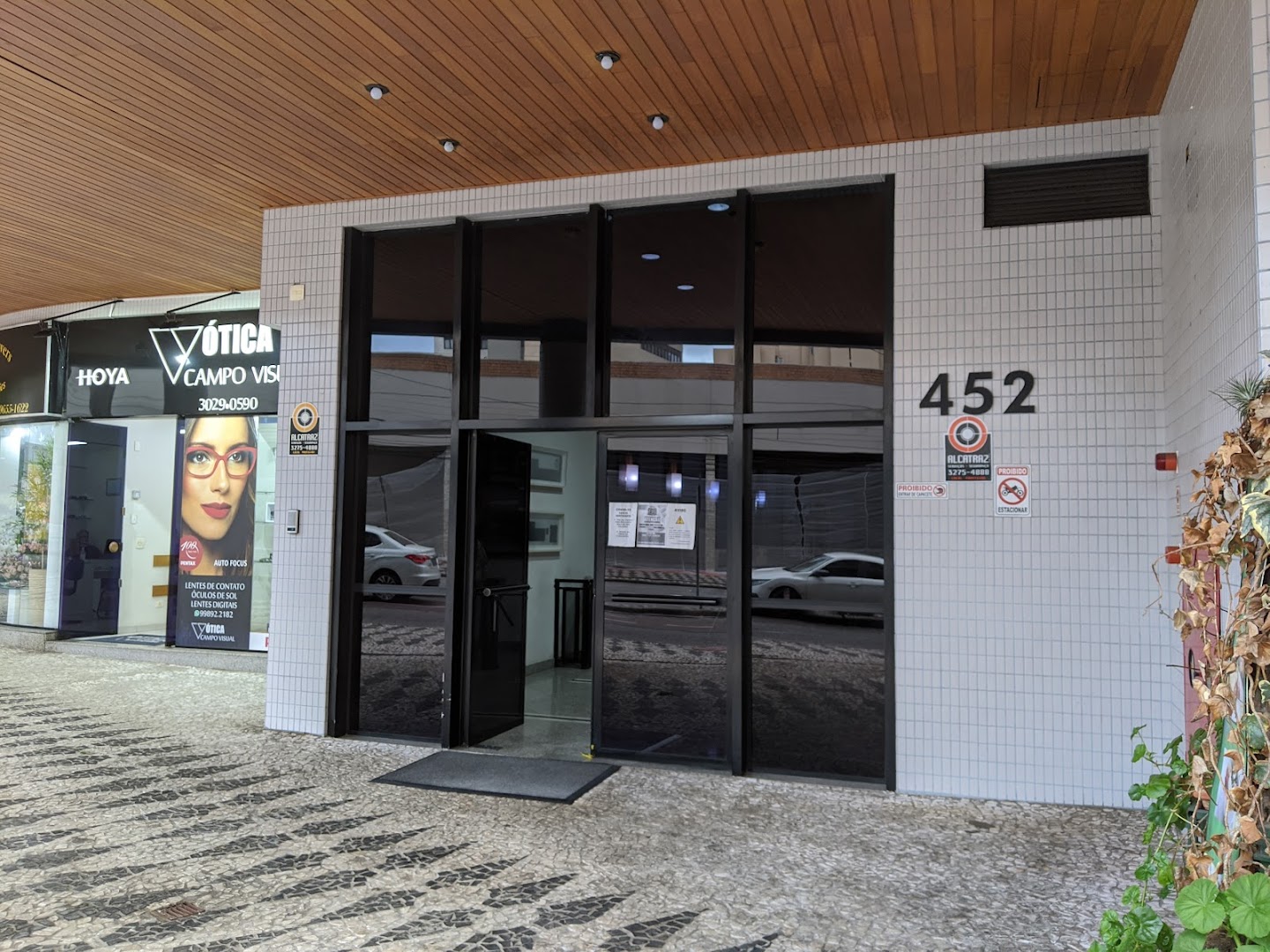 Recepção da clínica em Água Verde